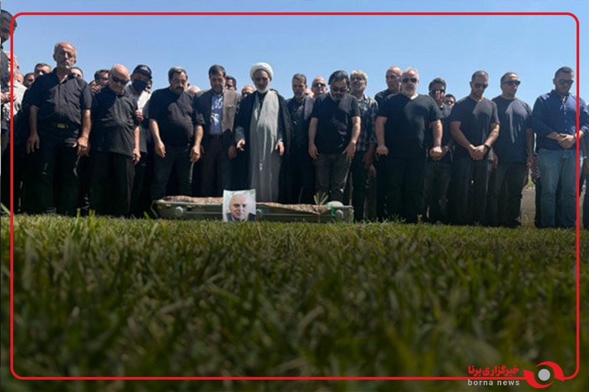 وداع با داریوش مصطفوی رئیس فقید فدراسیون فوتبال در ورزشگاه شهید شیرودی