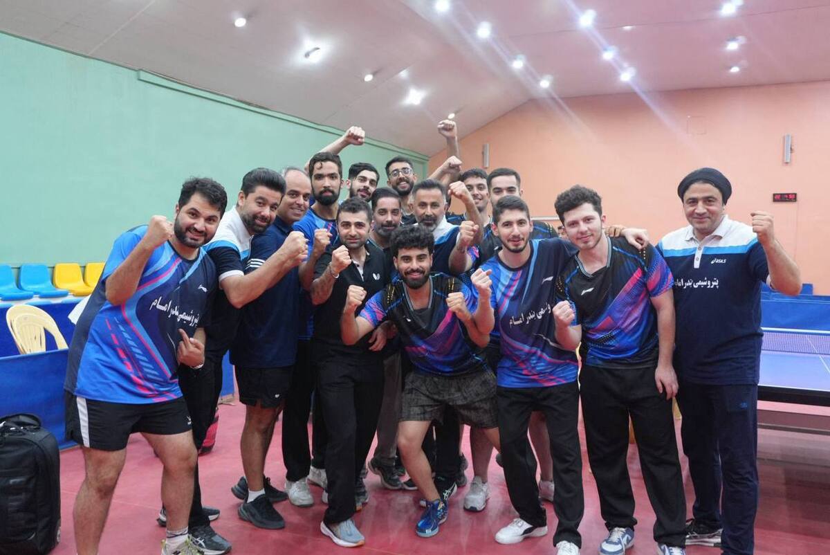 پتروشیمی بندر امام قهرمان لیگ برتر تنیس روی میز شد