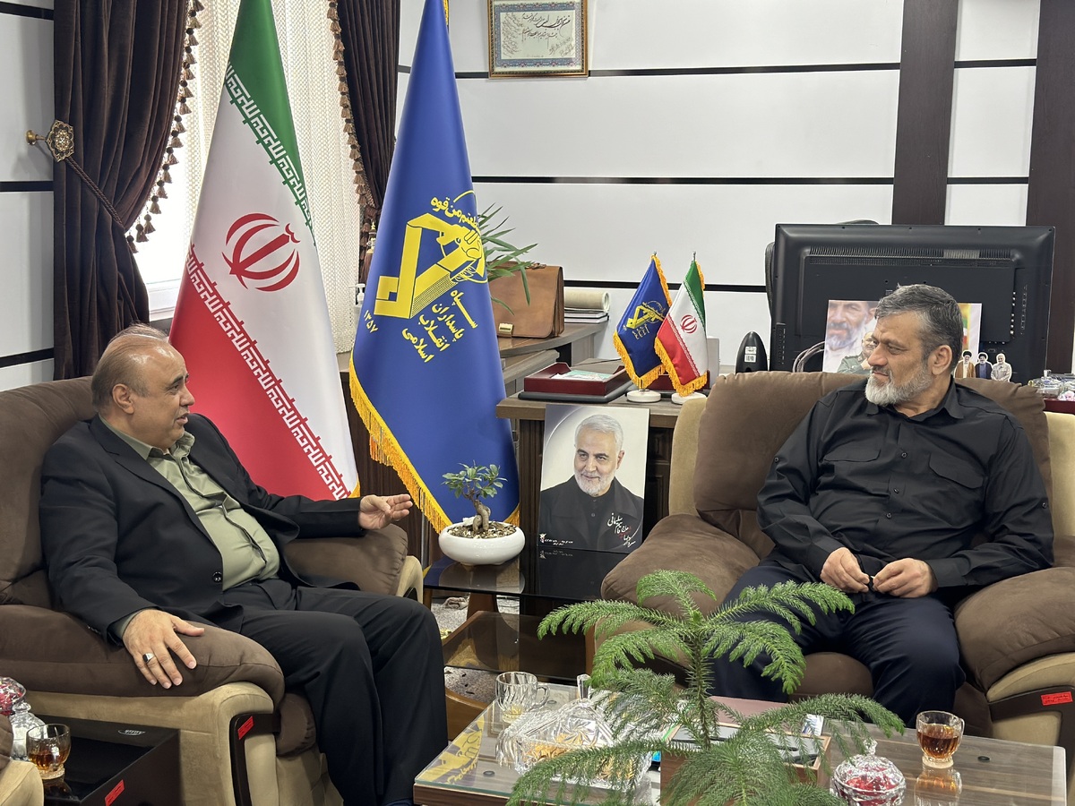 دیدار سرپرست شرکت شهرک های صنعتی استان با فرمانده سپاه قزوین  