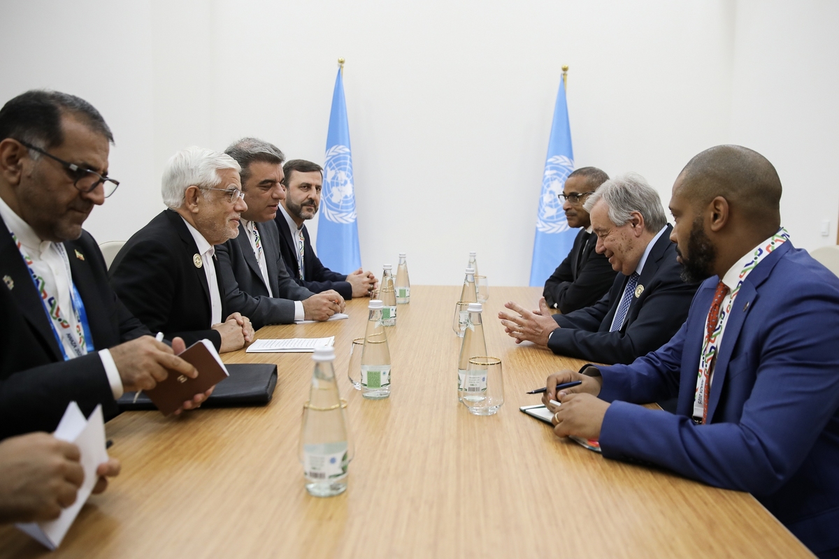 دیدار دبیرکل سازمان ملل با عارف/ گوترش: حمله اسرائیل و آمریکا به ایران مغایر با موازین حقوق بین‌الملل بوده است