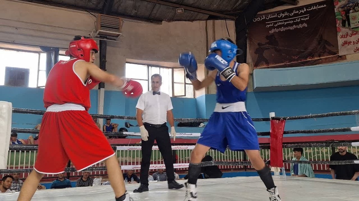 مسابقات بوکس دوستانه در قزوین برگزار شد