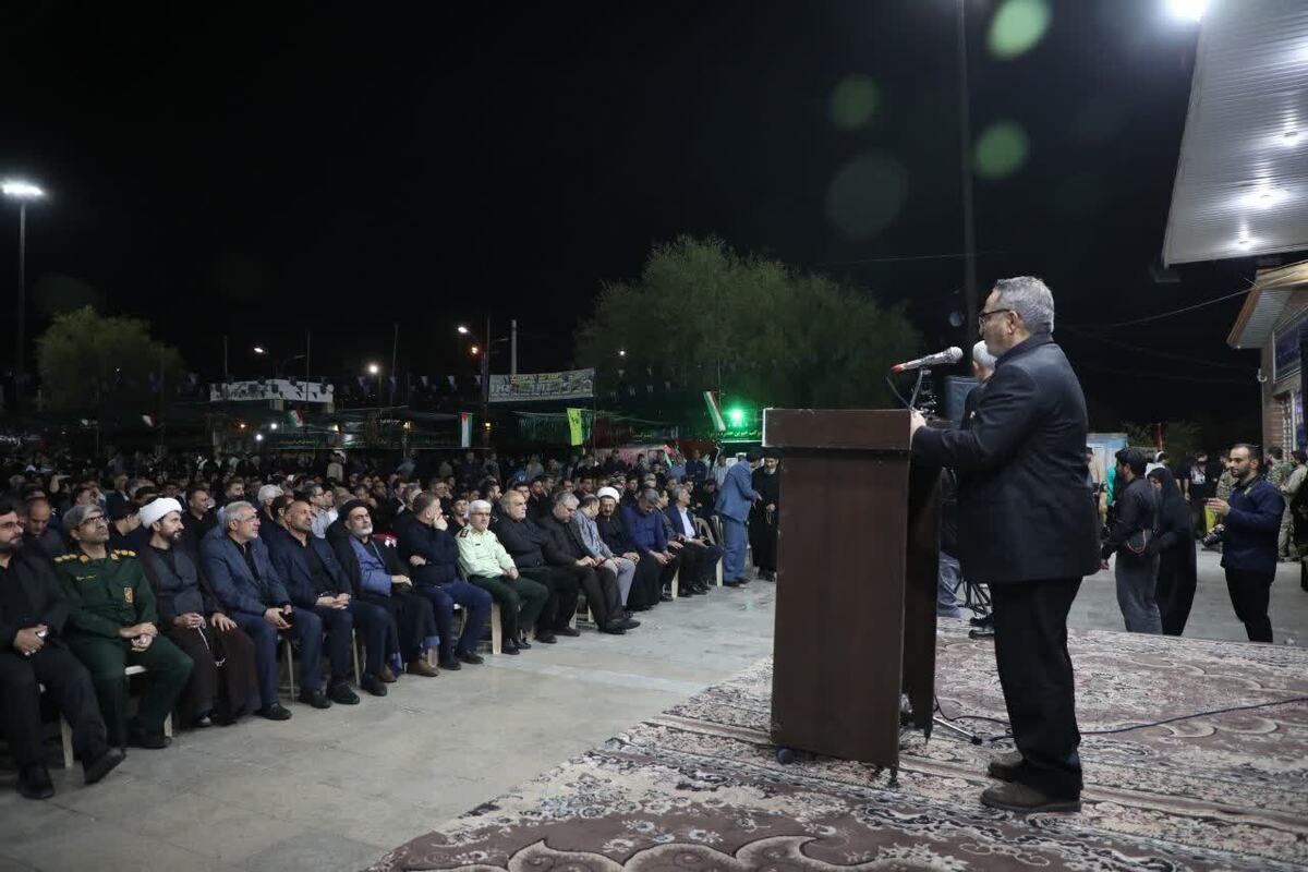 مراسم افتتاح مواکب اربعین اندیمشک برگزار شد