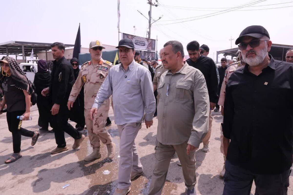 بازدیداستاندار ایلام  از پایانه زریاطیه عراق