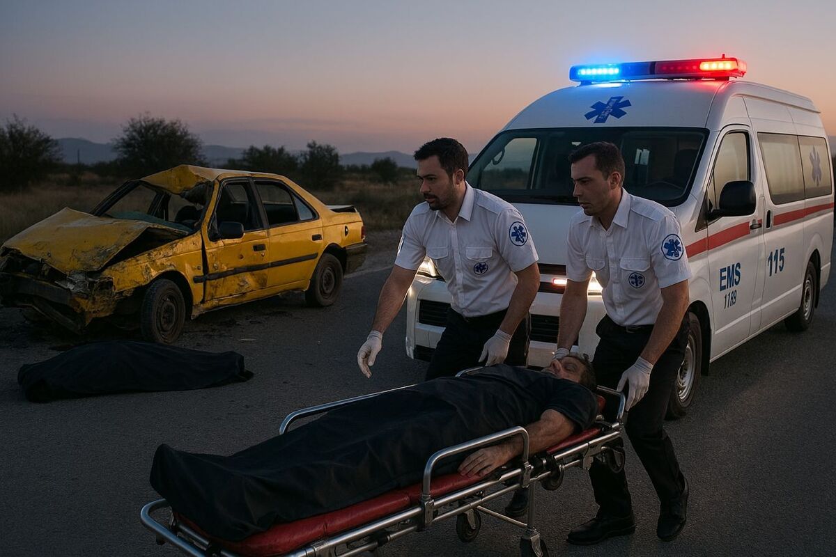 ۲ مصدوم و یک فوتی در پی انحراف پژو ۴۰۵ ورودی گچساران