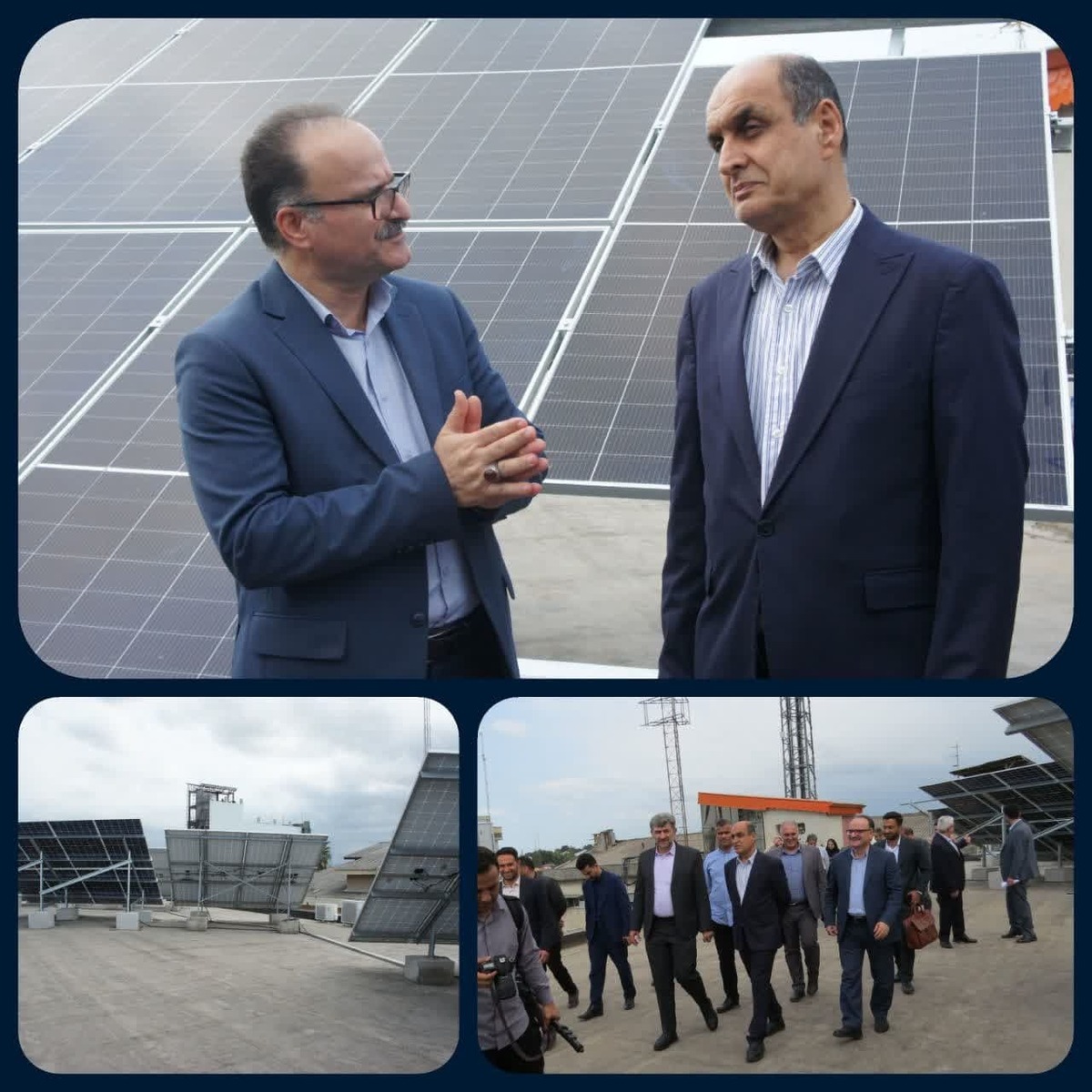 بهره برداری از پنل خورشیدی اداره کل امور اقتصادی و دارایی گیلان