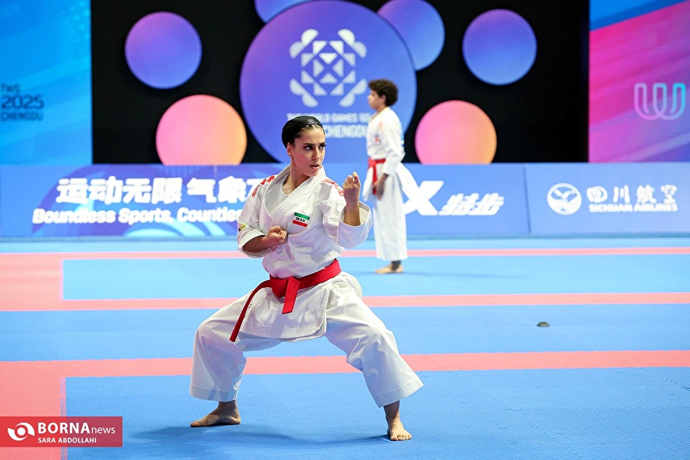 چنگدو ۲۰۲۵ - فاطمه صادقی در کاراته