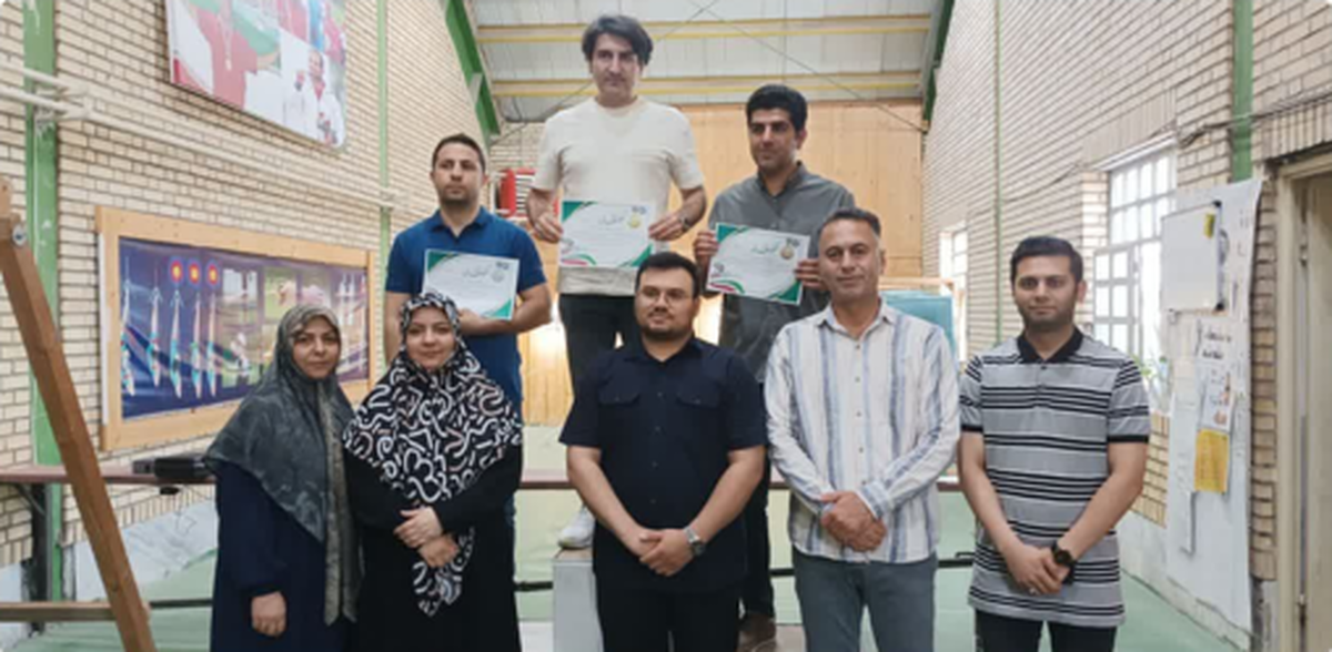 قهرمانان تیراندازی با تپانچه بادی کارگران قزوین معرفی شدند