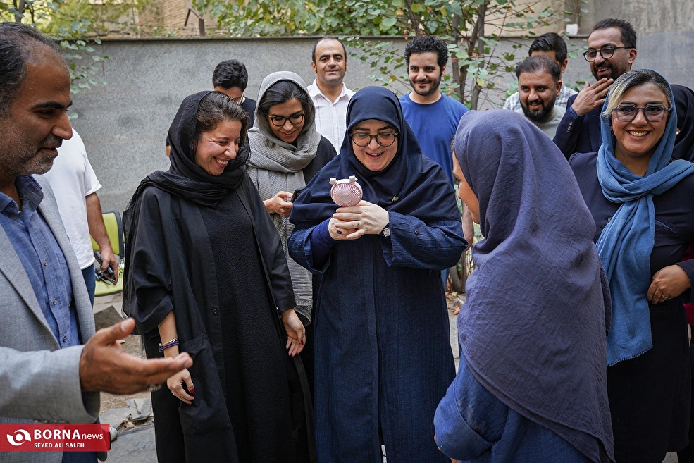 حضور فاطمه مهاجرانی در خبرگزاری برنا