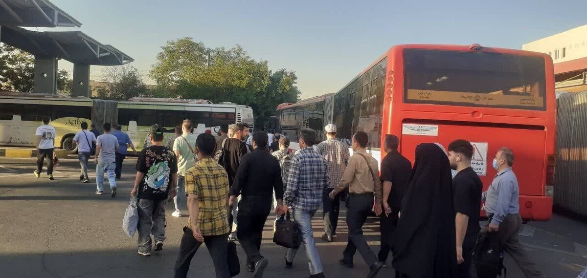 خدمت‌رسانی رایگان اتوبوسرانی تهران در مسیر پایانه جنوب تا علی‌آباد