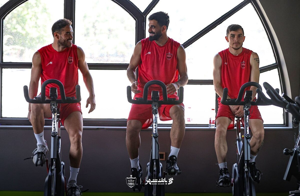 تمرین گرم پرسولیسی ها در تابستان داغ تهران