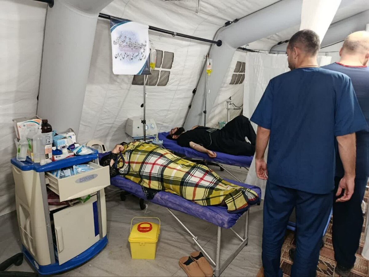ارائه بیش از ۱۰ هزار خدمت درمانی در بیمارستان صحرایی نداجا به زائران اربعین در مرز شلمچه 