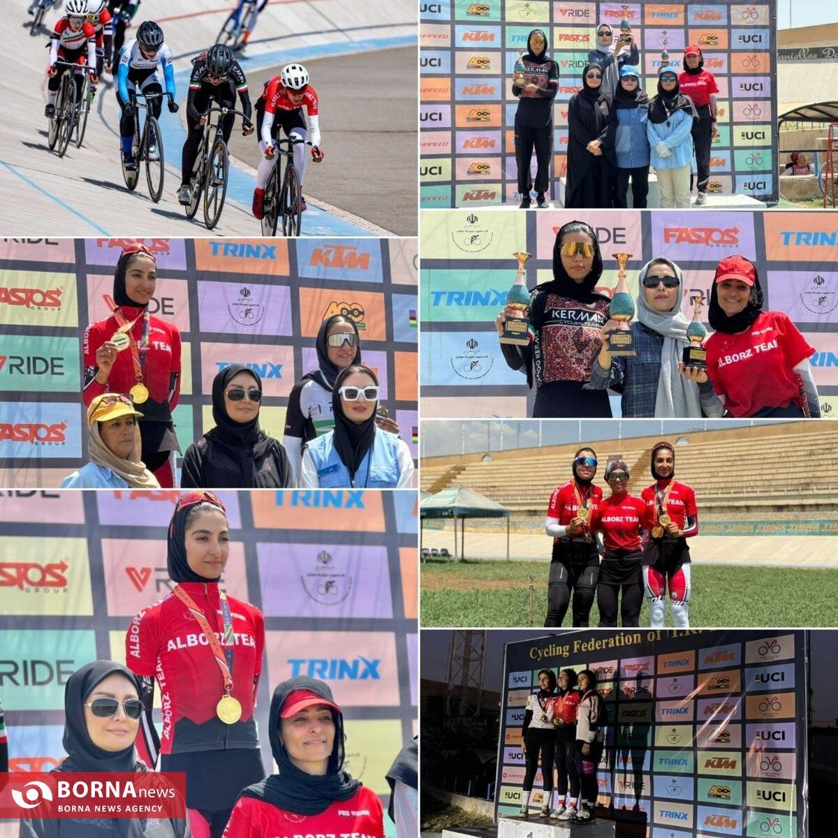 دختران دوچرخه‌سوار البرز با ۷ مدال به مقام سوم کشور رسیدند