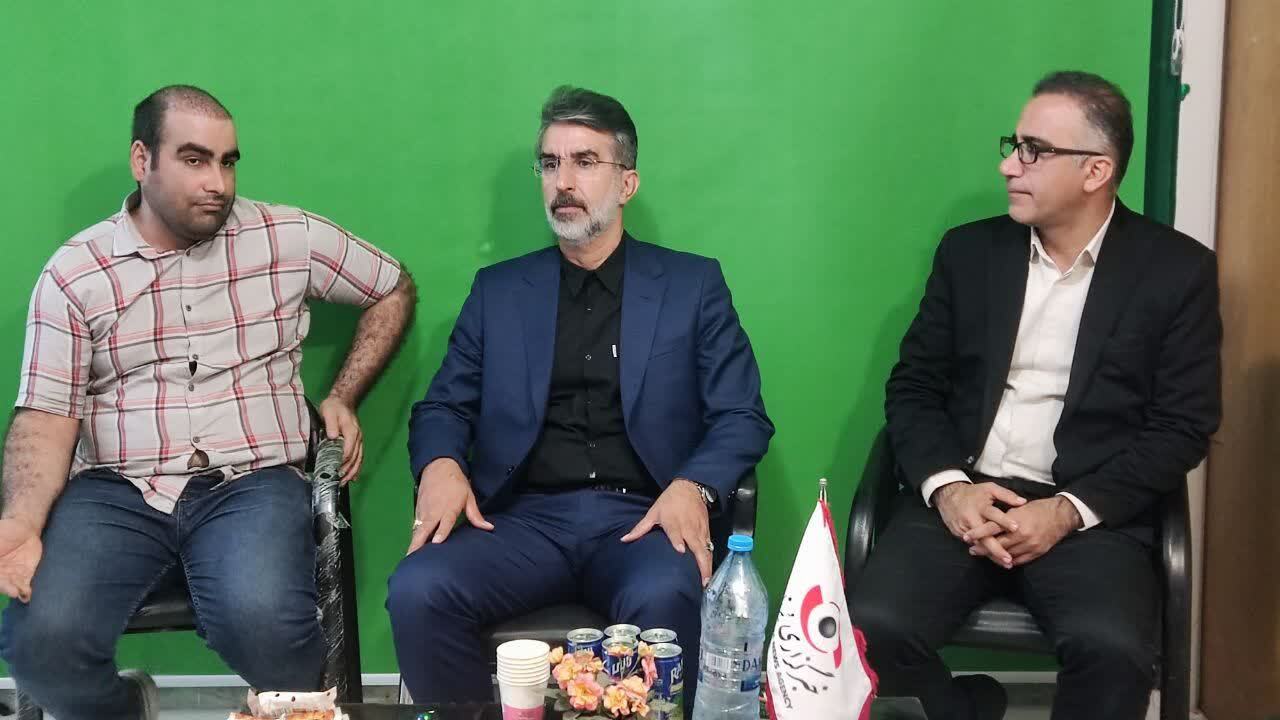 حضور مدیرکل ورزش و جوانان مازندران در دفتر خبرگزاری برنا در مازندران به مناسبت روز خبرنگار