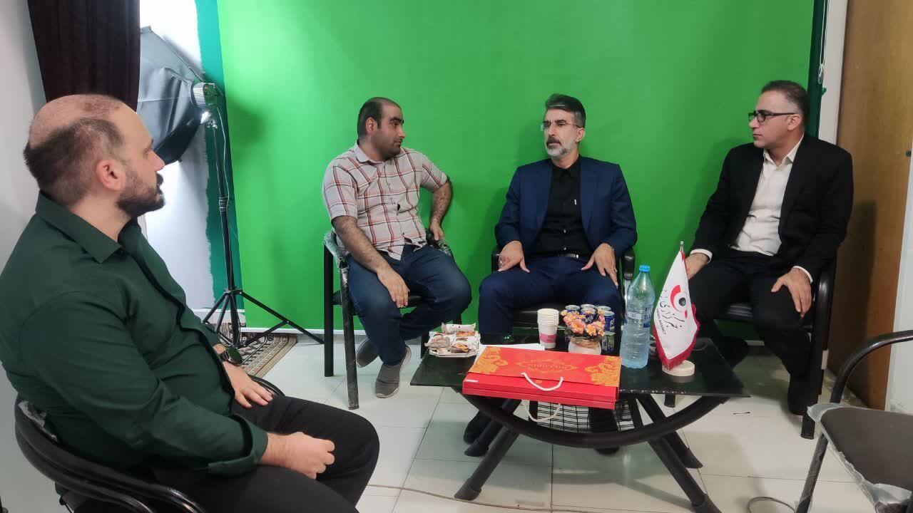 حضور مدیرکل ورزش و جوانان مازندران در دفتر خبرگزاری برنا در مازندران به مناسبت روز خبرنگار