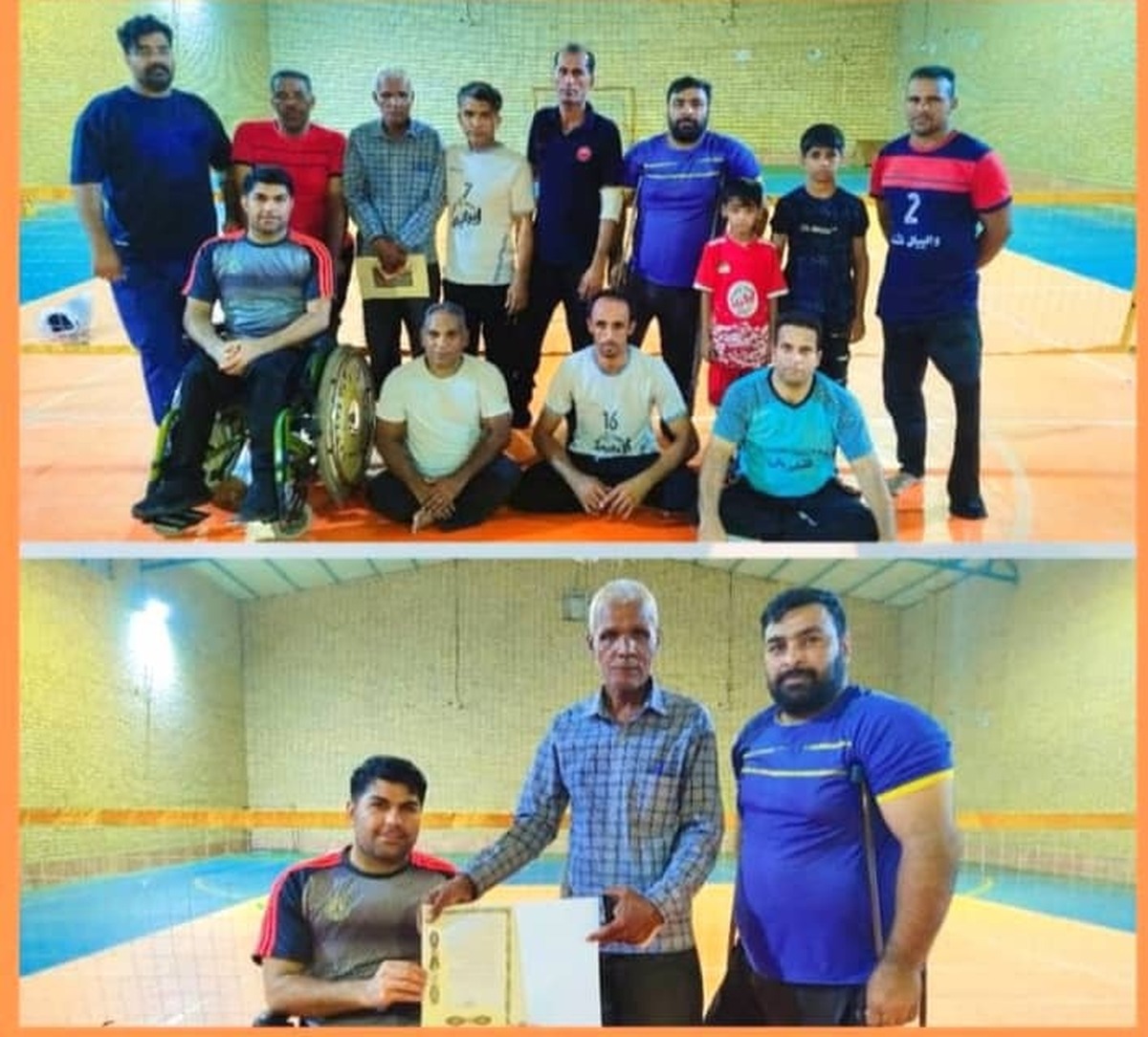 تجلیل از علی نجفی خبرنگار برنا و فعال حوزه ورزش میناب، در روز خبرنگار