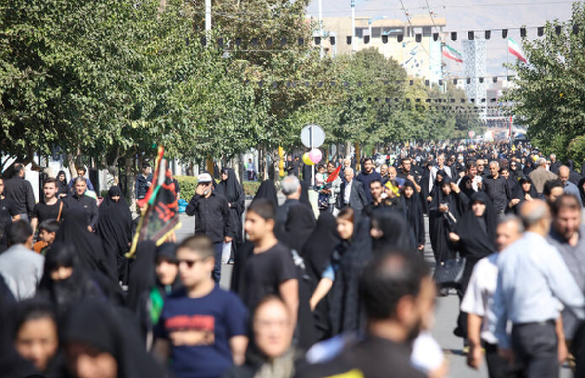 پیاده روی جاماندگان اربعین در قزوین برگزار شد