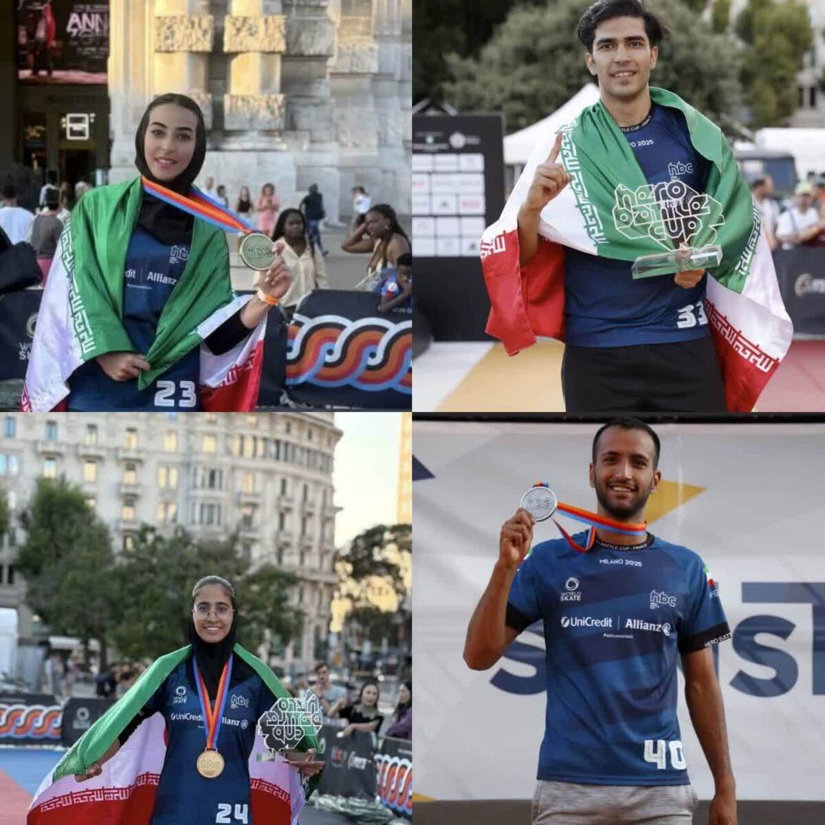 چهار قهرمان اصفهانی اسکیت ایران در آستانه تاریخ‌سازی در «چنگدو»