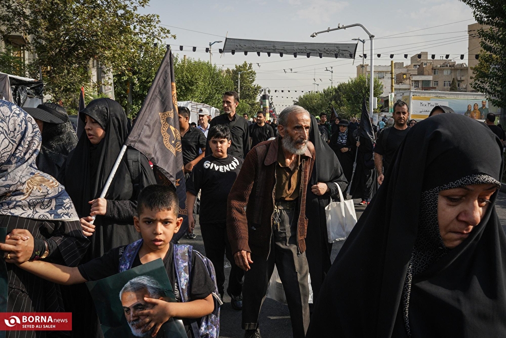 مراسم آیینی جاماندگان اربعین حسینی در تهران - ۱