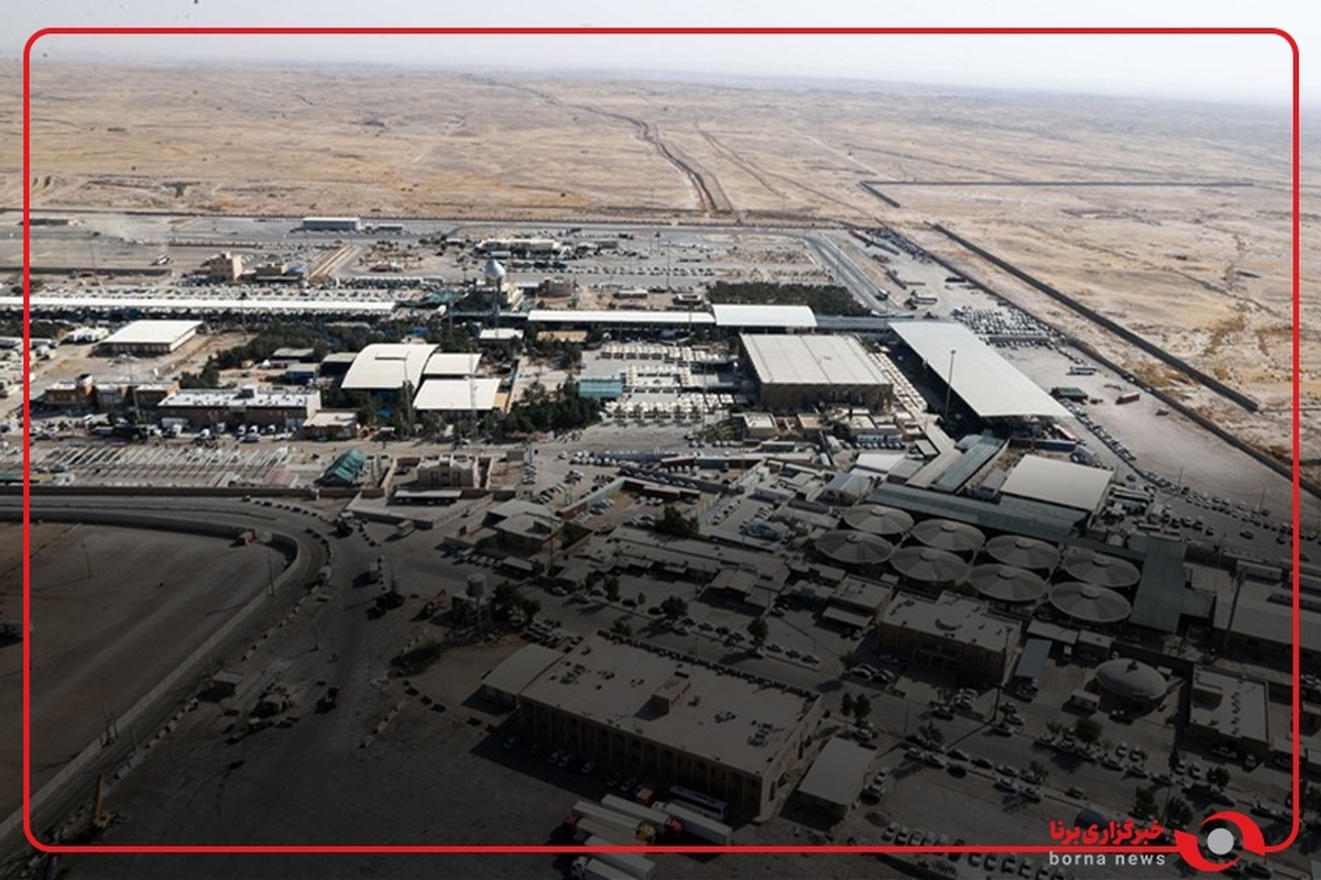 تصاویر هوایی از وضعیت پایانه مسافربری مهران