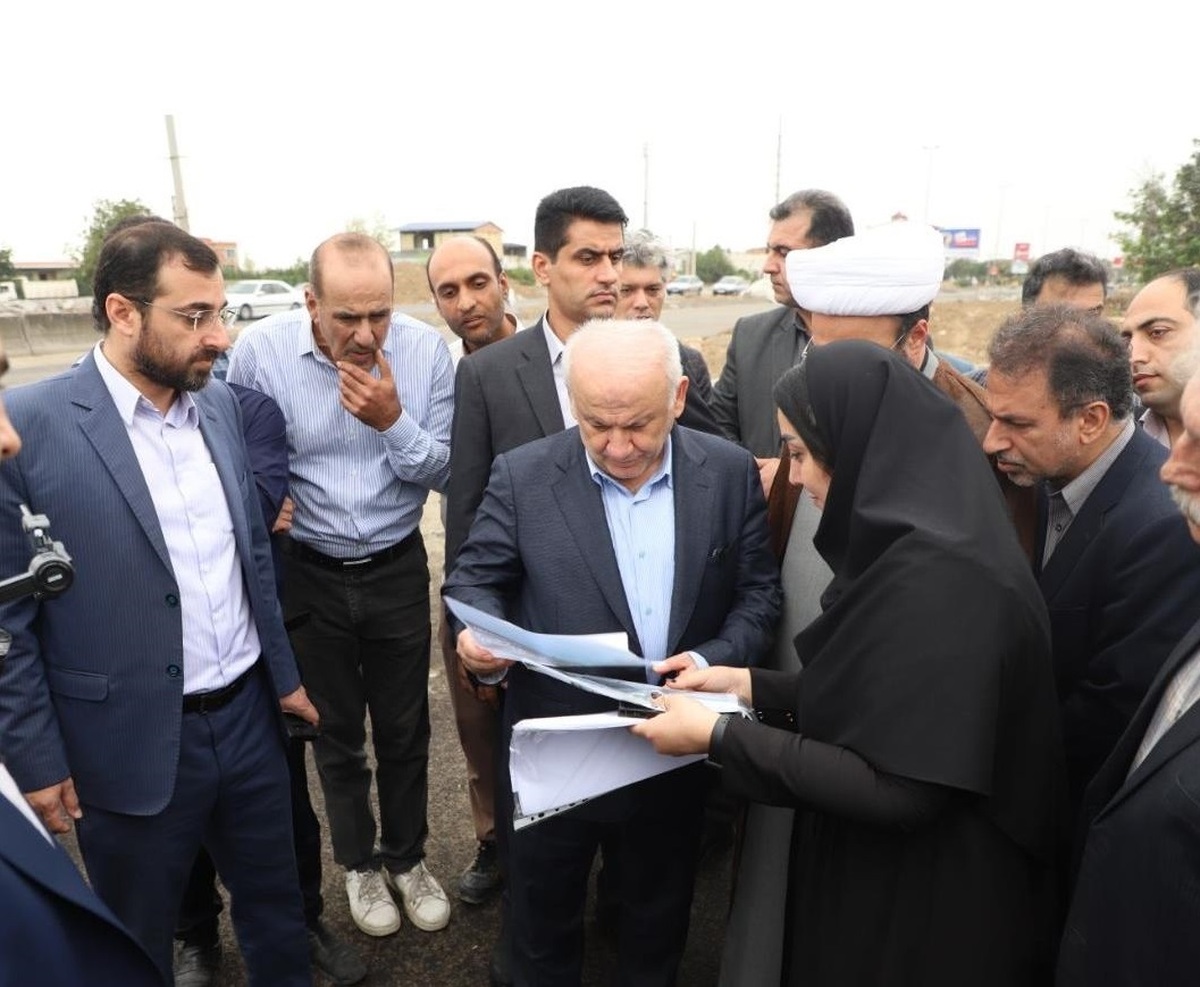 بازدید سرزده استاندار مازندران از پروژه تقاطع بندر امیرآباد