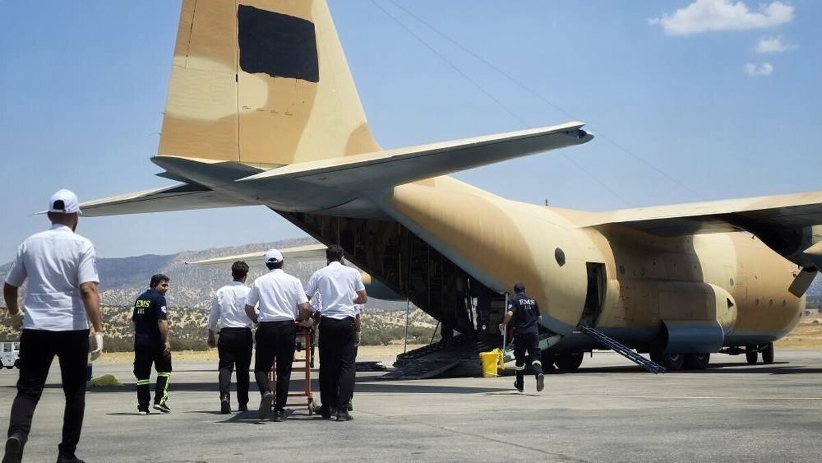 انتقال هوایی ۲۸ مصدوم حوادث ترافیکی اربعین حسینی از ایلام به تهران