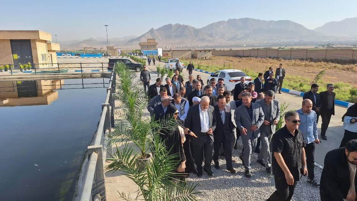 تصفیه خانه فاضلاب شهر آبیک افتتاح شد 