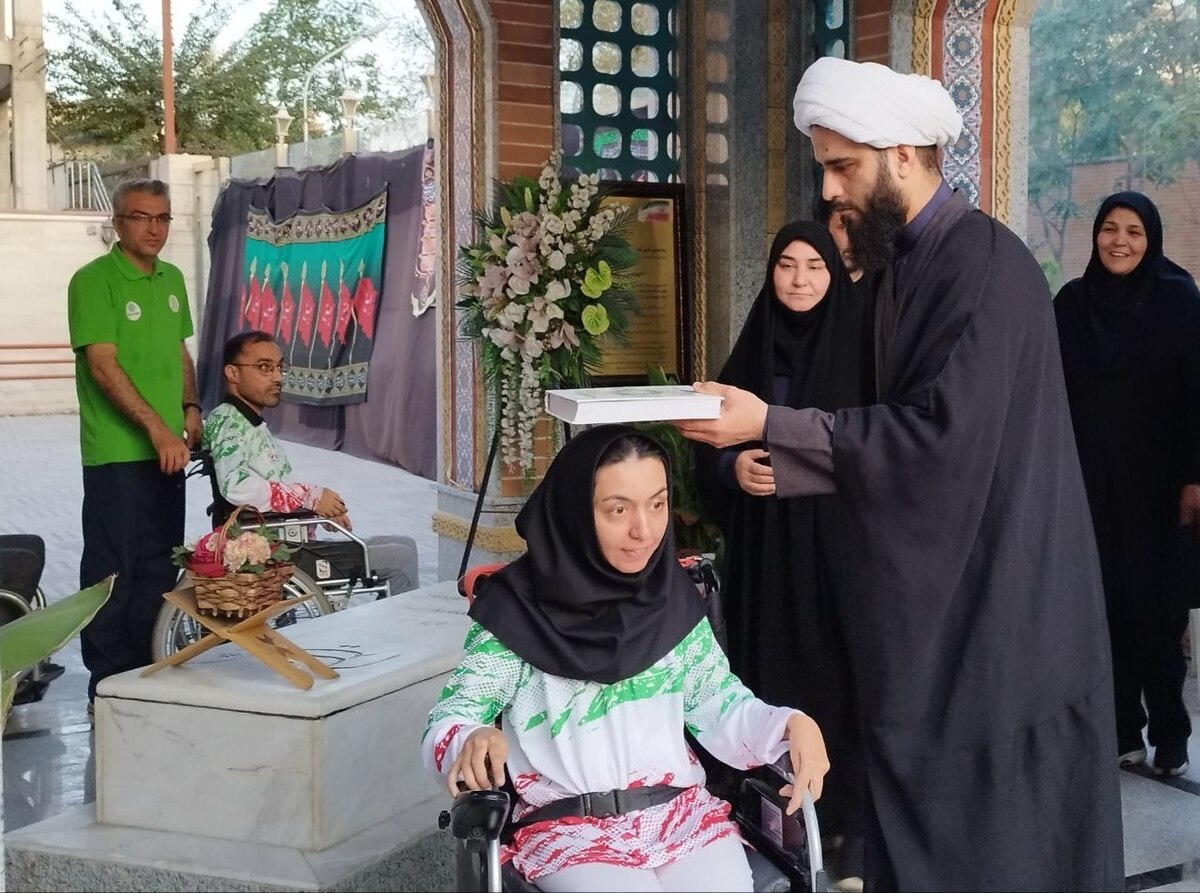 برگزاری مراسم بدرقه تیم ملی بوچیا در جوار مزار شهید گمنام فدراسیون