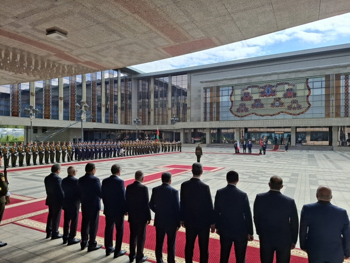 استقبال رسمی رئیس جمهور بلاروس از  پزشکیان