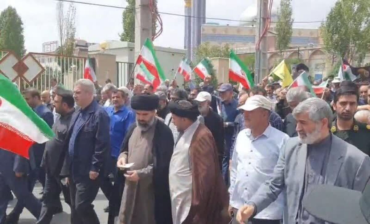 راهپیمایی جمعه های نصر و خشم در پردیس برگزار شد