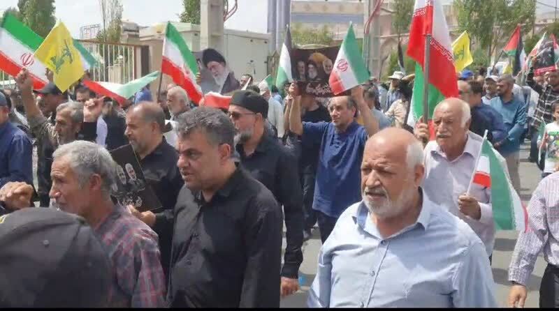 راهپیمایی جمعه های نصر و خشم در پردیس برگزار شد