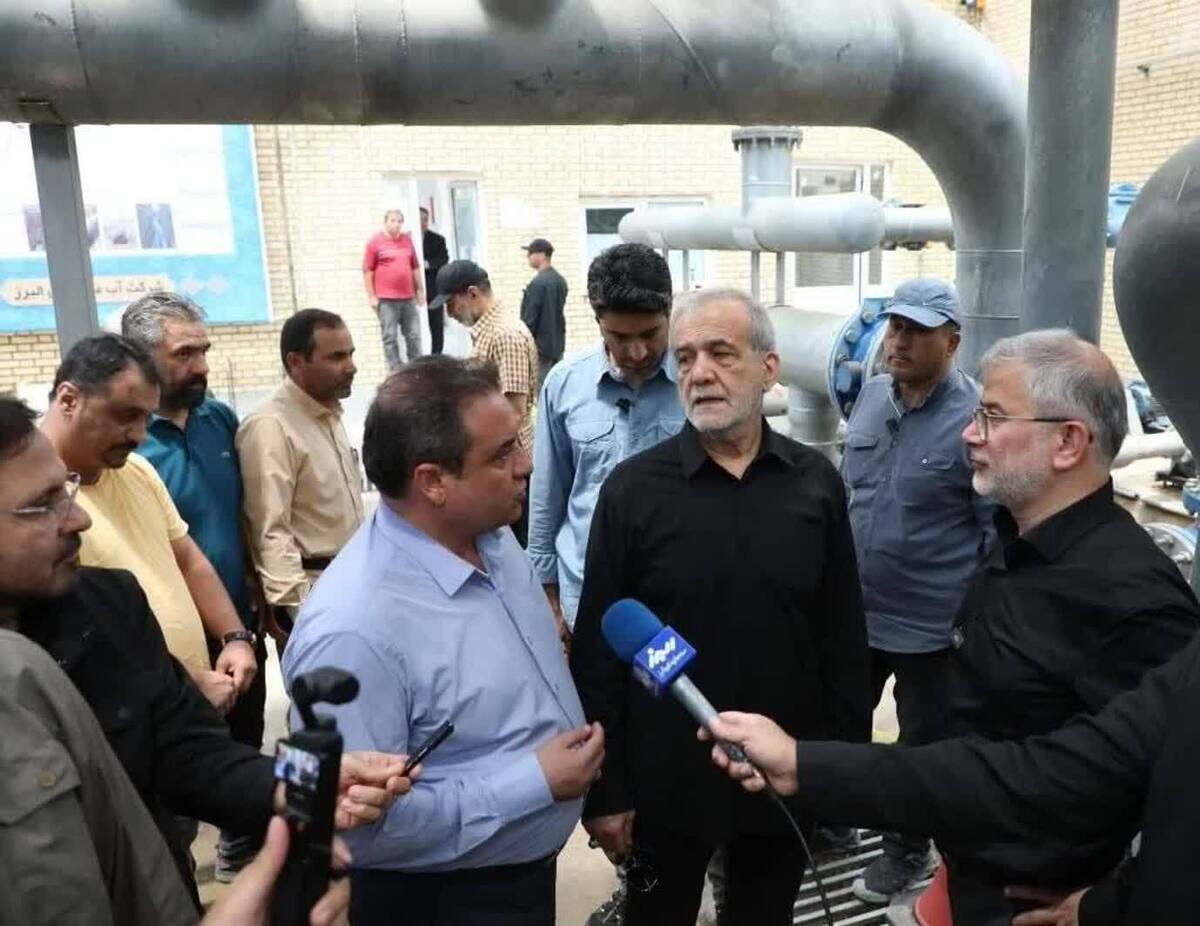 بازدید سرزده‌ رئیس جمهور از سد کرج و تصفیه‌خانه‌ مهستان