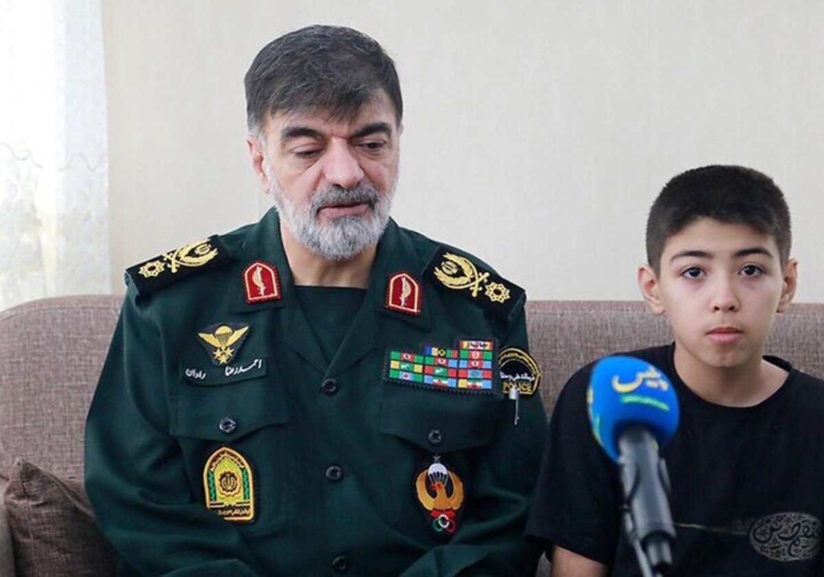 دیدار سردار رادان با ۴ خانواده شهید انتظامی در حملات ۱۲ روزه