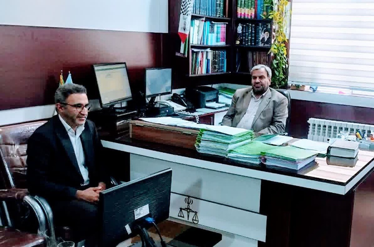 دیدار رئیس اداره صمت آبیک با رئیس دادگستری شهرستان آبیک 