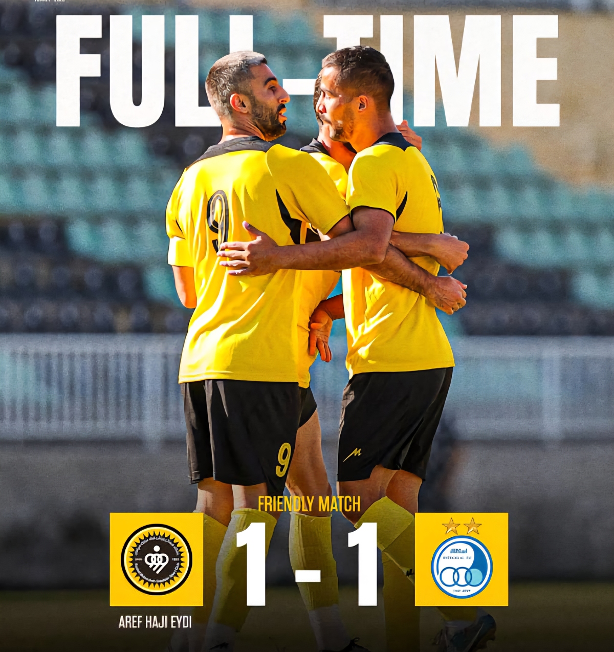 تساوی سپاهان و استقلال در ترکیه