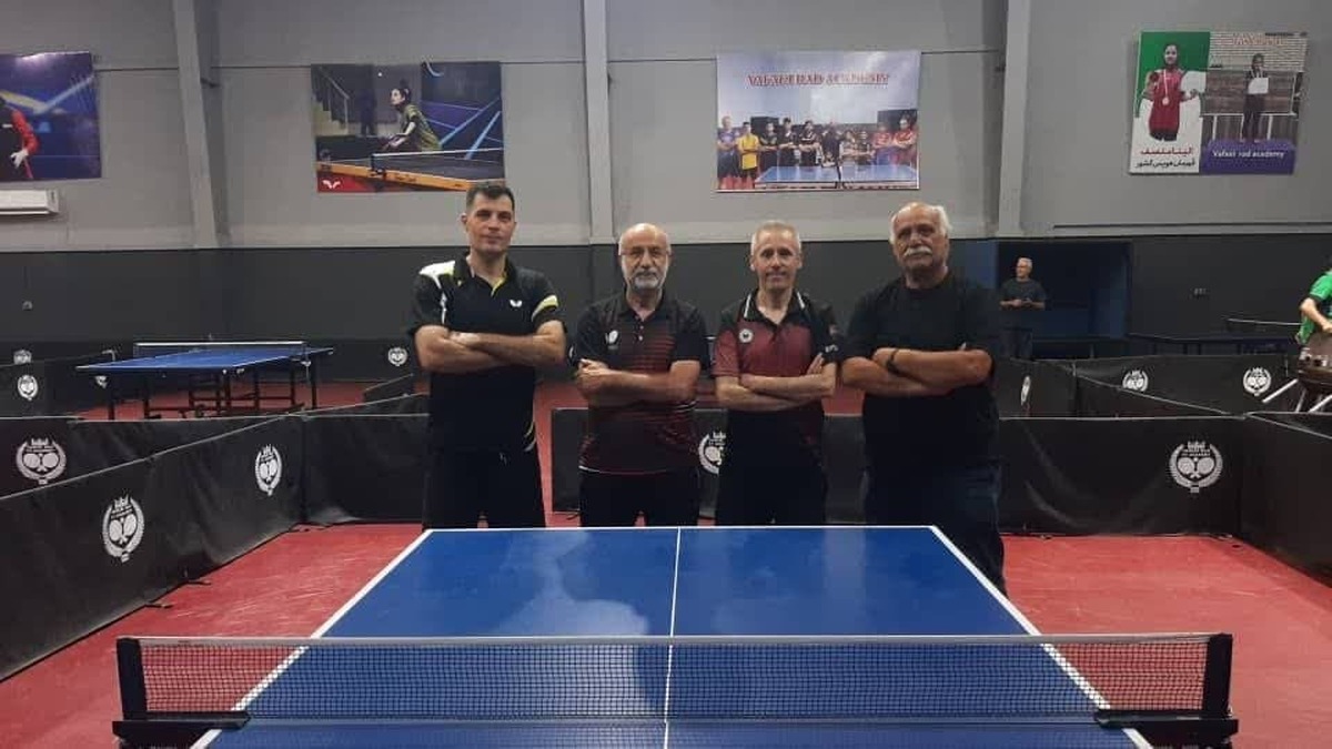 تیم تنیس روی میز  پیشکسوتان قزوین در رقابتهای کشوری سوم شد