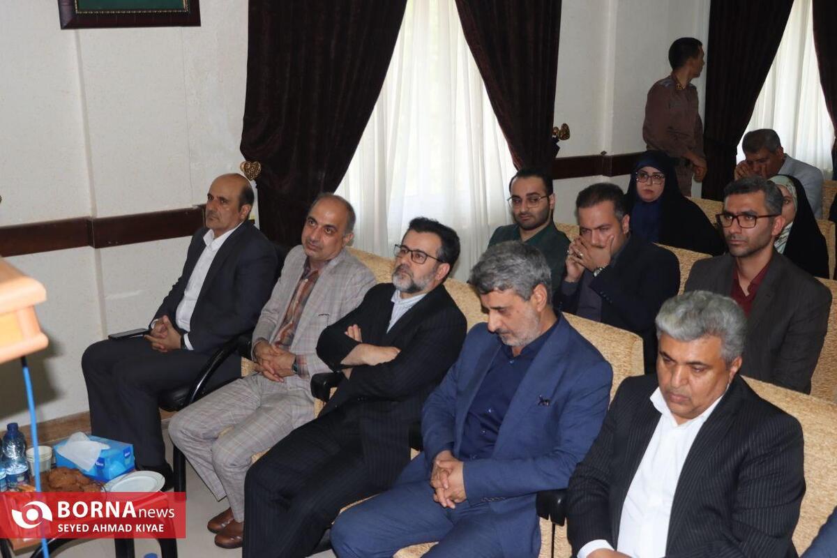 مراسم تودیع و معارفه رئیس دادگستری و دادستان شهرستان لاهیجان