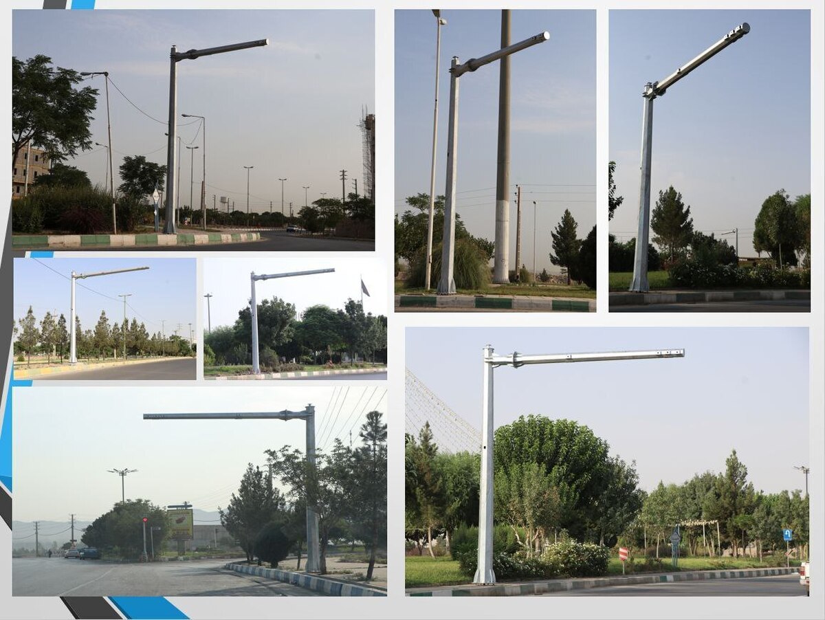 نصب پایه دوربین‌های پایش تصویری در شهر حسن‌آباد کلید خورد