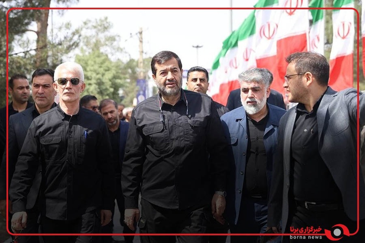 حضور وزیر ورزش و جوانان در مراسم بزرگداشت شهدای جنگ تحمیلی ۱۲ روزه رژیم غاصب صهیونیستی