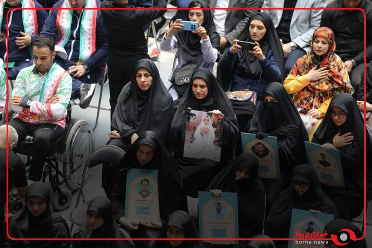 مراسم تقدیر از خانواده های شهدای جنگ تحمیلی رژیم صهیونیستی و بدرقه کاروان اعزامی به بازی‌های جهانی چنگدو