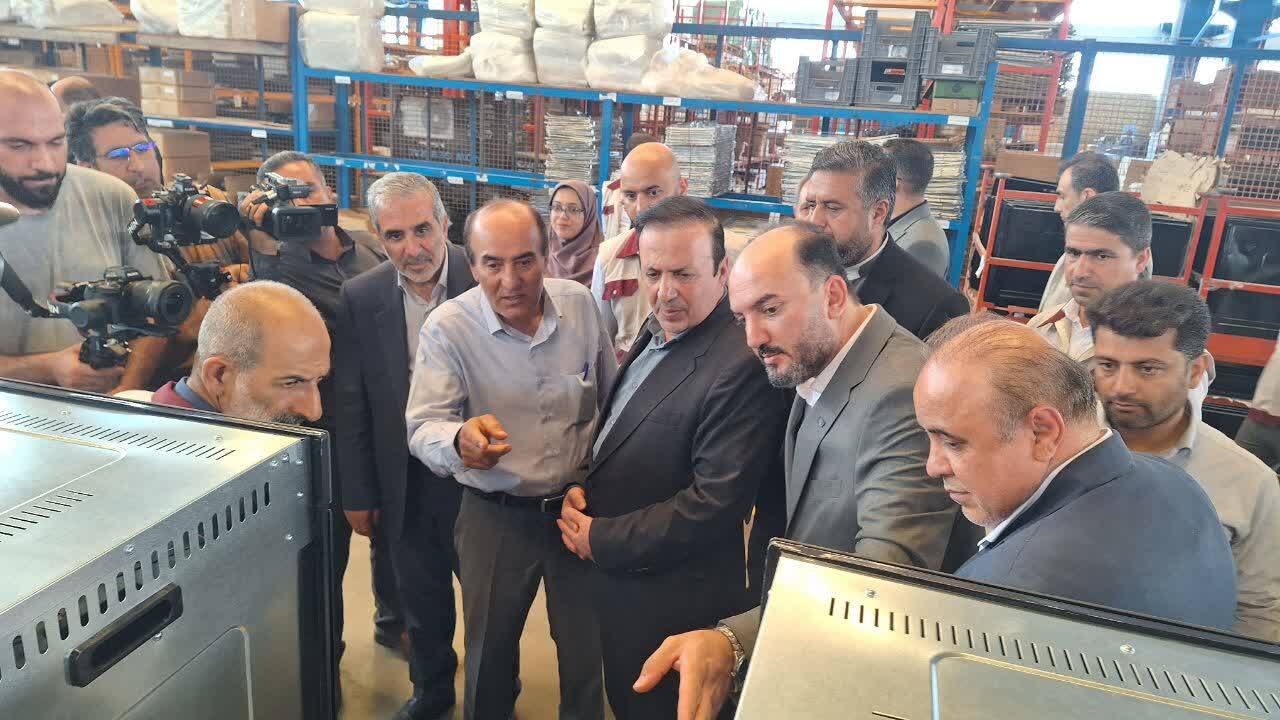 بازدید استاندار از شرکت مهیارگاز (تایسز) تولیدکننده انواع لوازم خانگی