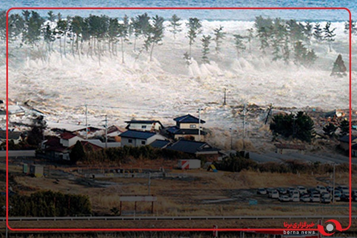 لحظات اولیه زلزله در جزیره آنتسوروا در منطقه ساخالین در شرق روسیه