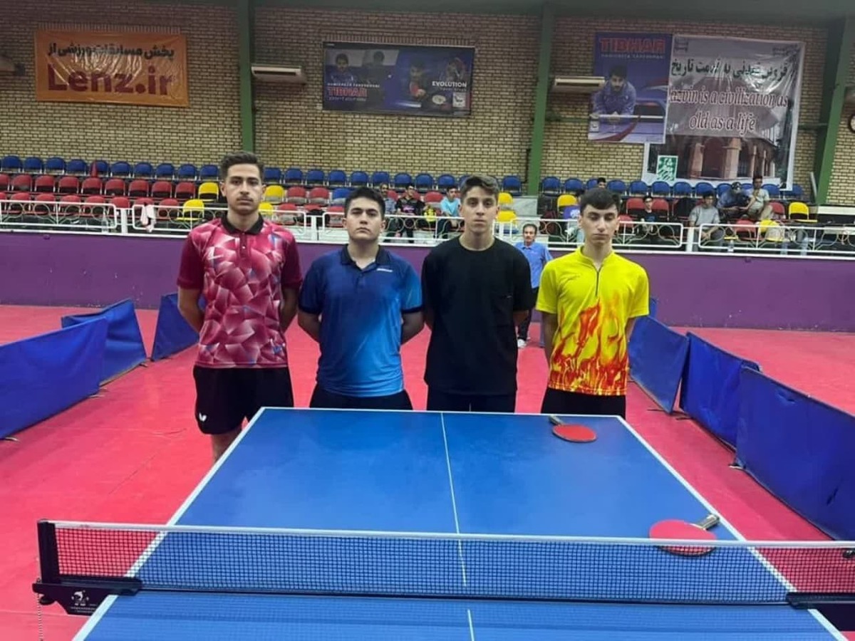 ورزشکار قزوینی در مسابقات تنیس روی میز منطقه سه کشور قهرمان شد