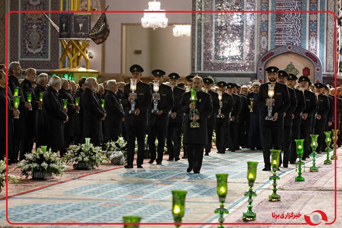 حضور سید عباس عراقچی در مراسم خطبه خوانی شب شهادت امام رضا علیه السلام