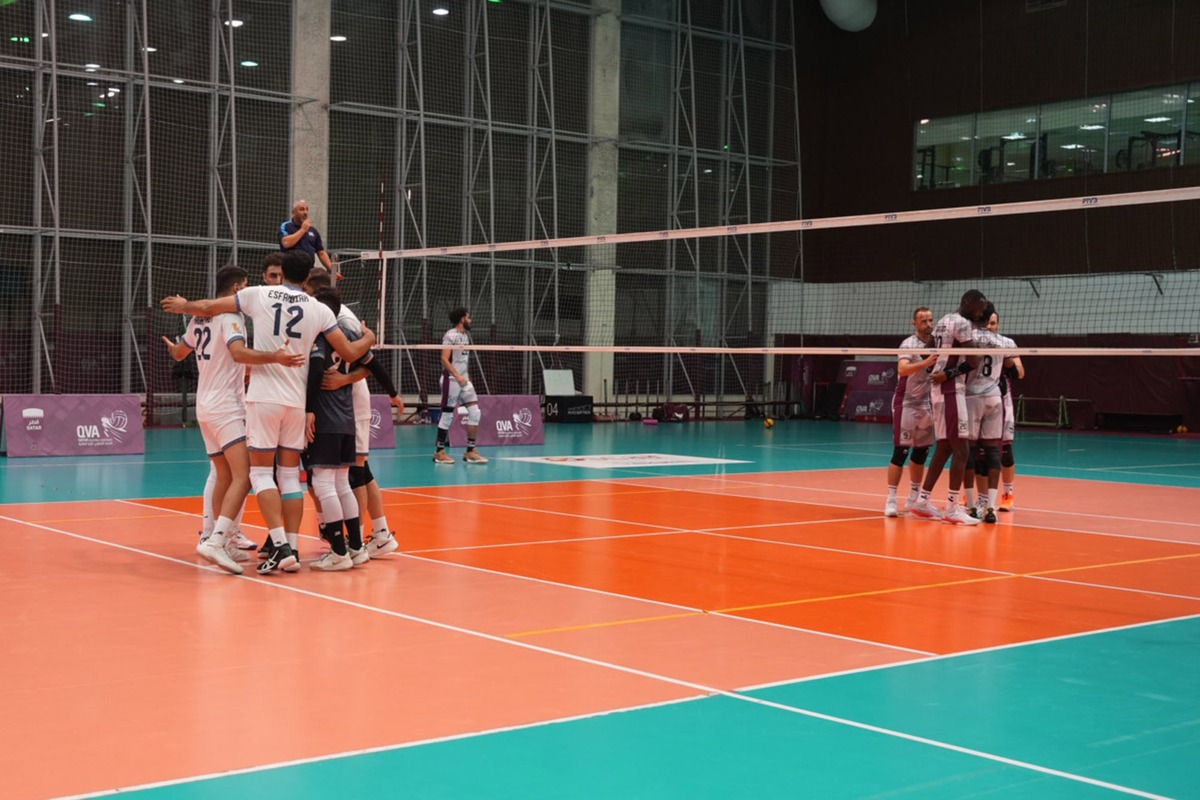 تساوی تیم ملی والیبال ایران و قطر در چهار ست