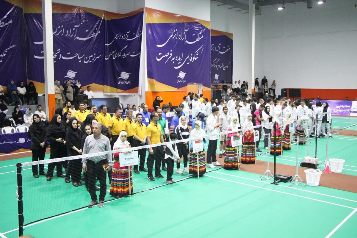 افتتاحیه دومین دوره رقابت های بین المللی بدمینتون جام کاسپین