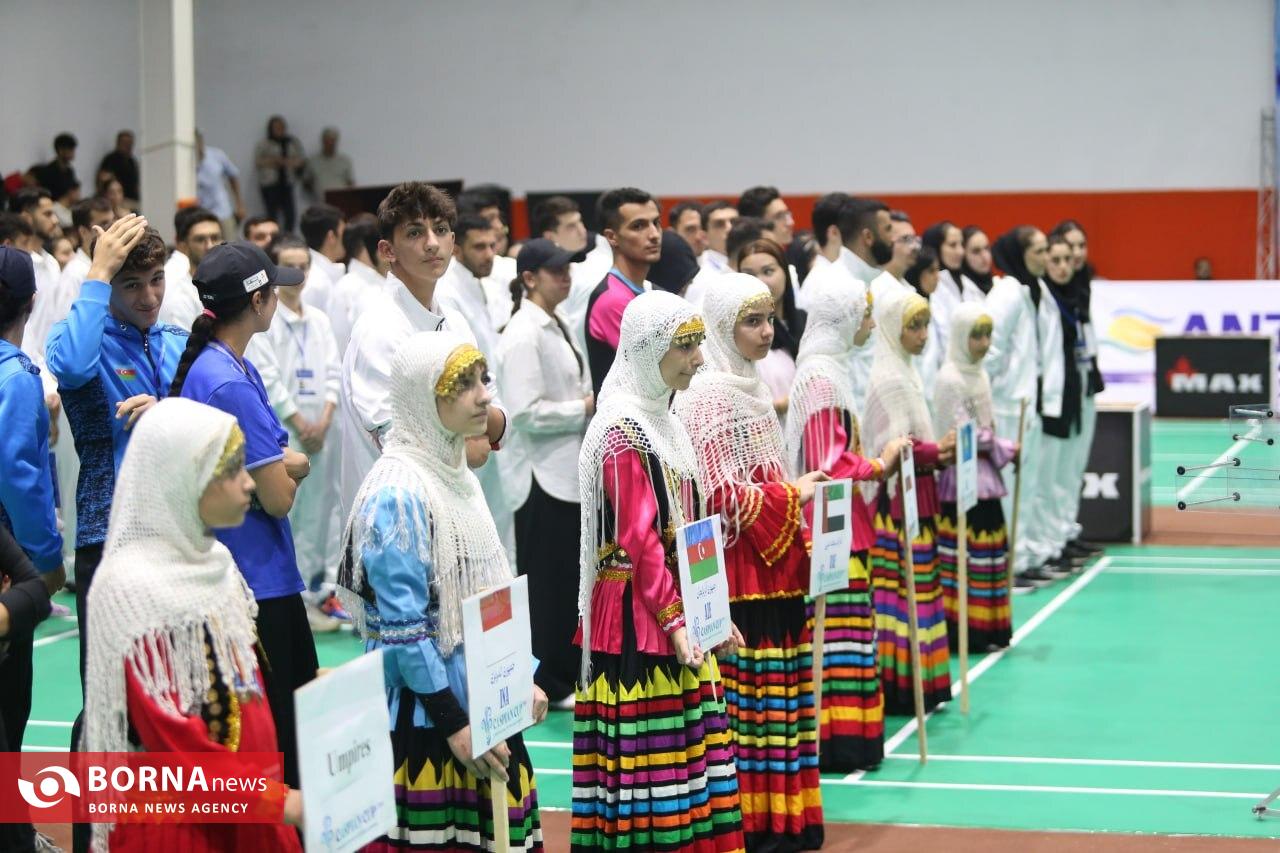 افتتاحیه دومین دوره رقابت های بین المللی بدمینتون جام کاسپین