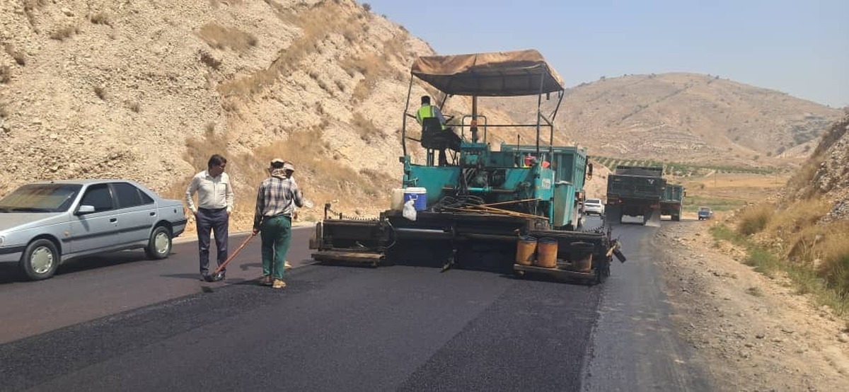 آغار عملیات اجرایی پروژه لکه‌گیری و روکش آسفالت محور دهدشت – باشت و کمربندی باشت