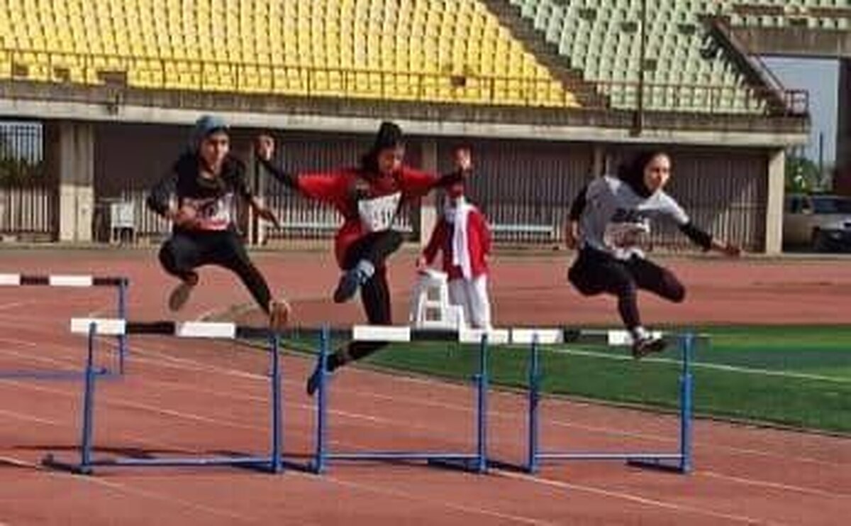 قهرمانی گیلان در رقابت‌های دوومیدانی قهرمانی نونهالان منطقه دو کشور