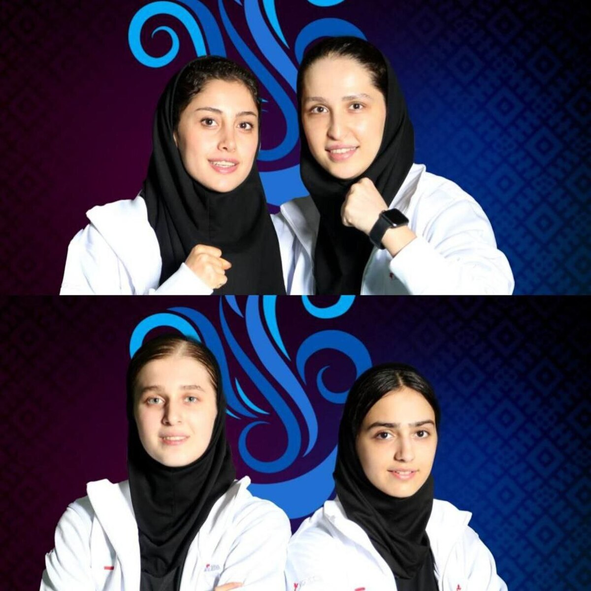 صعود تیم‌های تاجیک/اسکندری و آقاپور/ملاکریمی به فینال دونفره دختران جام کاسپین