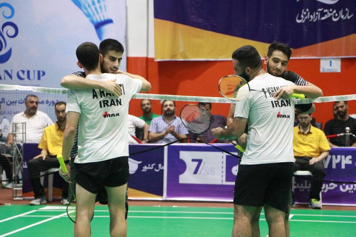 رونمایی از نفرات برتر بخش دونفره بدمینتون جام خزر